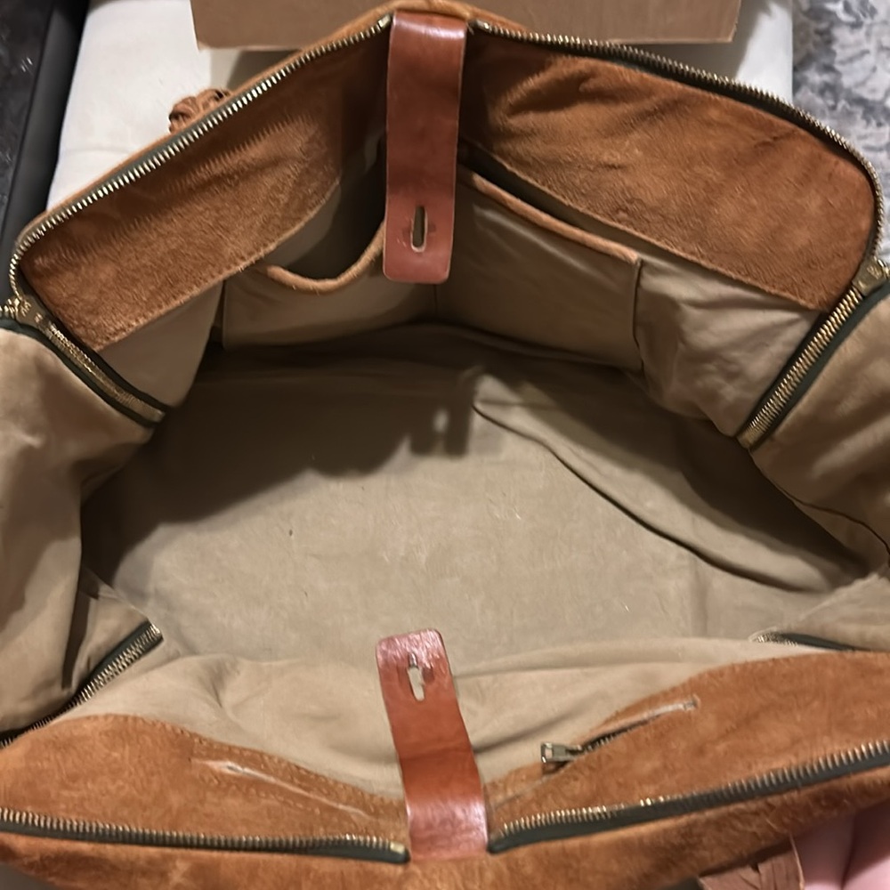 Golden Goose Equipage Brown Suede Bag - Picture 7 of 11